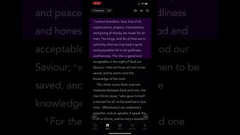 Morning Prayer 84: 1 Timothy 2:1-2