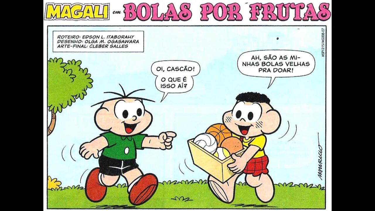 Magali em-Bolas por frutas | Gibis do Rapha 2
