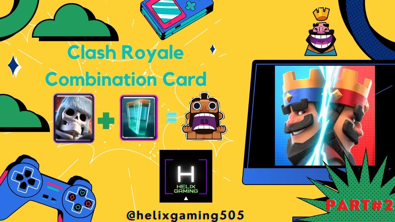 Giant Skeleton+Clone Clash Royale Gameplay #2 @helixgaming505