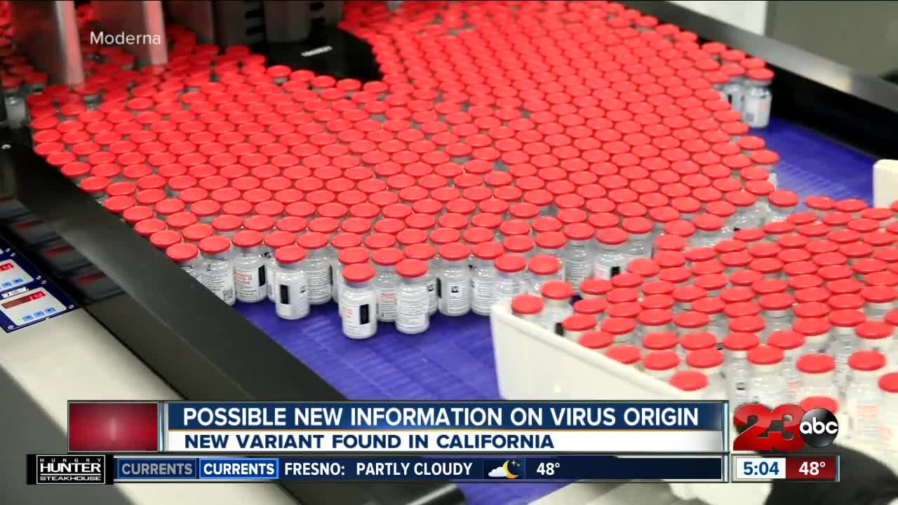 Possible new information on virus origin, new variant found in California