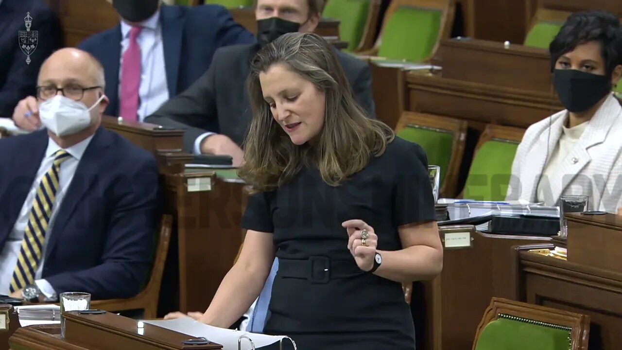 Freeland Ignores The Question, Twice..