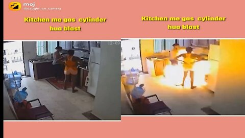 A cylendar blast in home kitchen