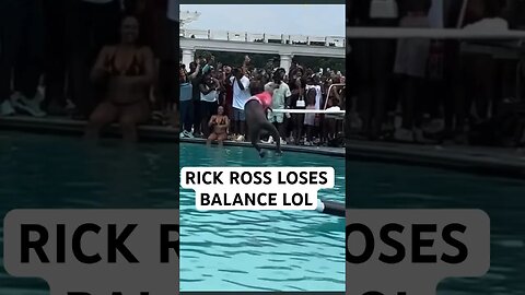 RICK ROSS LOSES BALANCE Lol