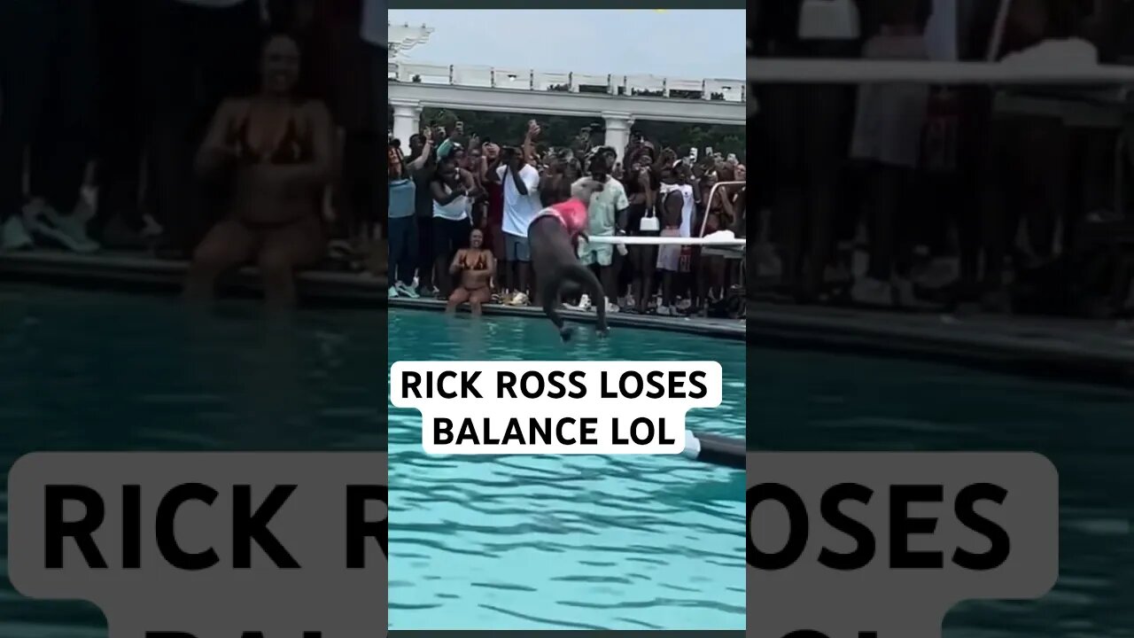 RICK ROSS LOSES BALANCE Lol