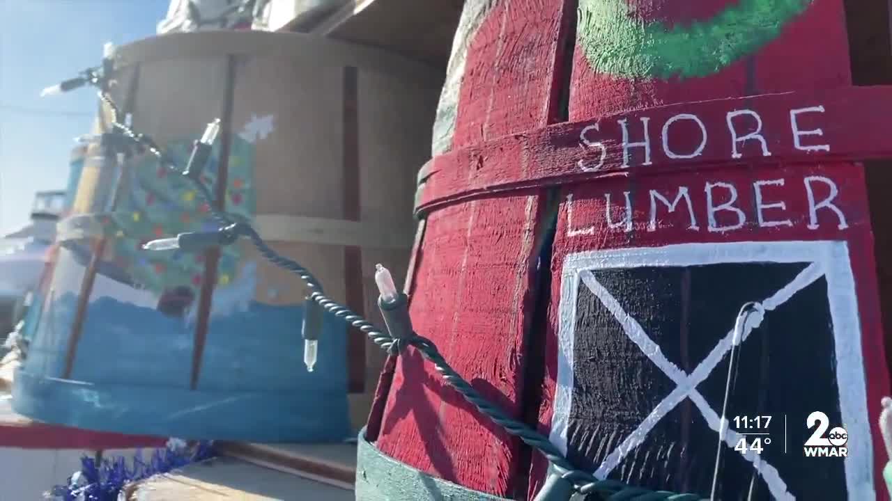 The Crab Barrel Holiday Tree in Queen Anne's County