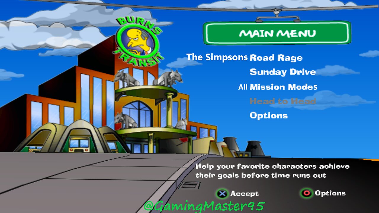 The Simpsons Road Rage - All Mission Modes | PS2 Gameplay