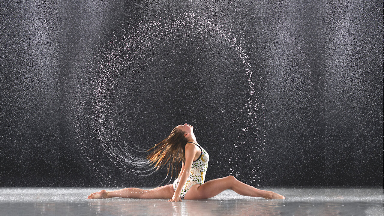 Salute Leotard Photo Shoot in a Rain Room | Whitney Bjerken