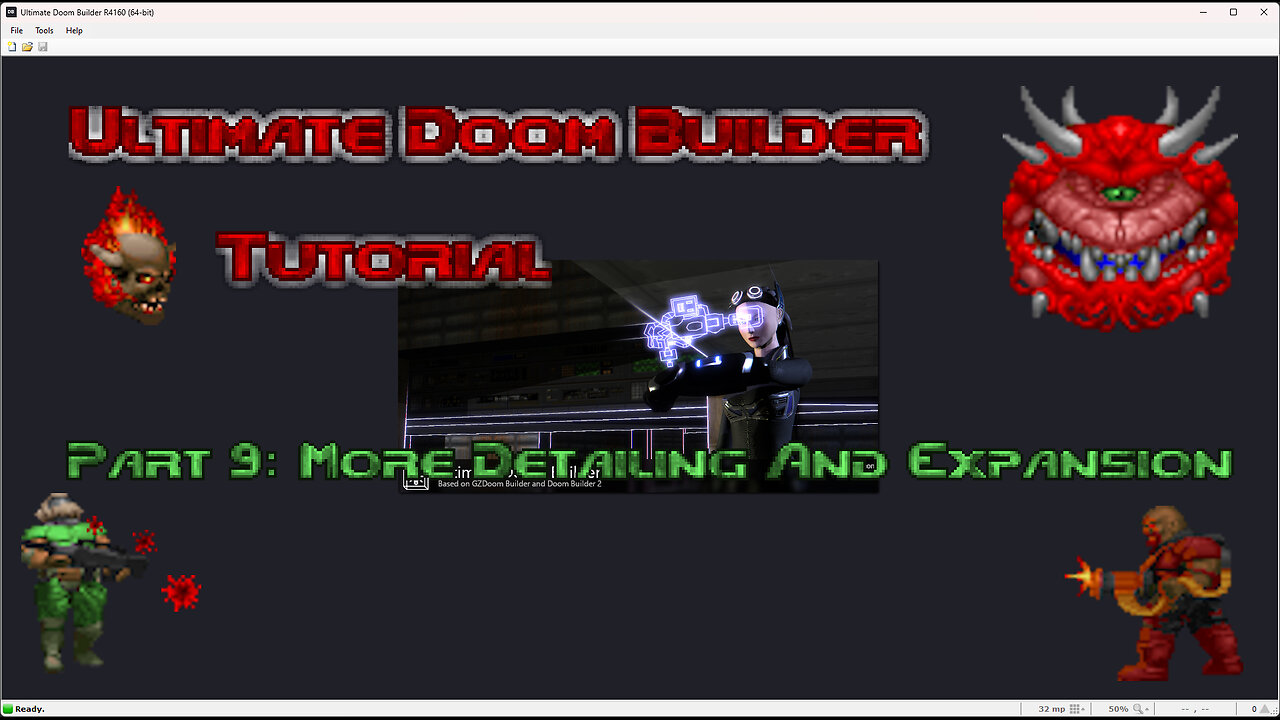 Ultimate Doom Builder Tutorial: Part 9: More Detailing and Expansion