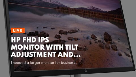 HP FHD IPS Monitor with Tilt Adjustment and Anti-Glare Panel- 32-Inch, BlackSilver