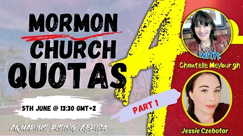 Connecting with Jessie Czebotar #136 - Mormon Church Quotas (June 2024)