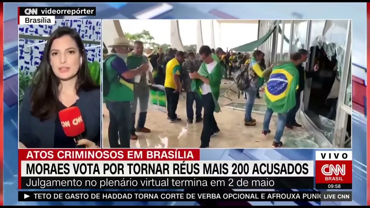 Moraes vota por tornar réus mais 200 acusados por atos de 8/1 | @shortscnn