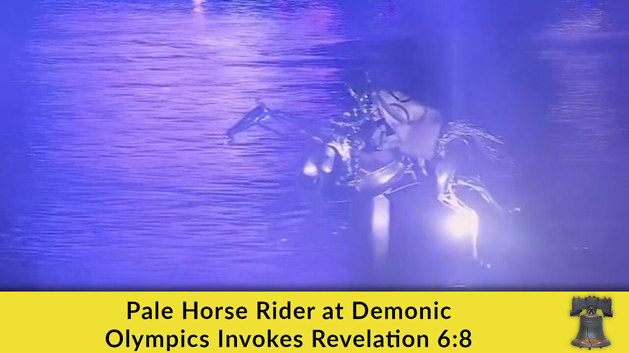 Pale Horse Rider at Demonic Olympics Invokes Revelation 6:8