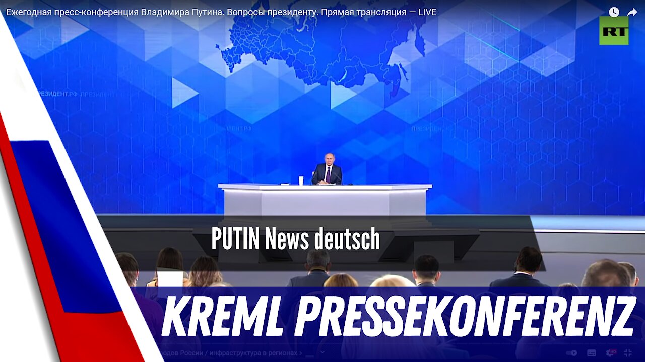 Putin bei der großen jährlichen Pressekonferenz.