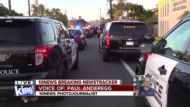 El Cajon Police search for stabbing suspect