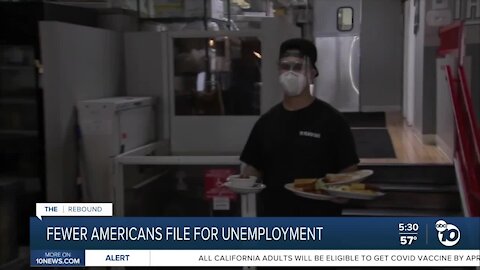 Fewer Americans filing for unemployment