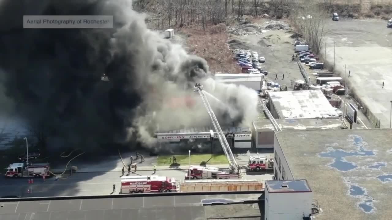 Bowl Inn goes up in flames