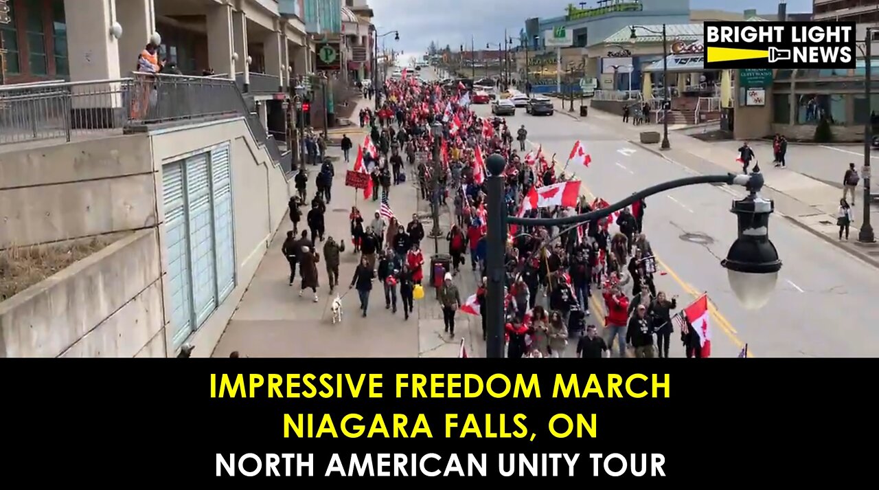 Impressive Freedom March in Niagara Falls, ON