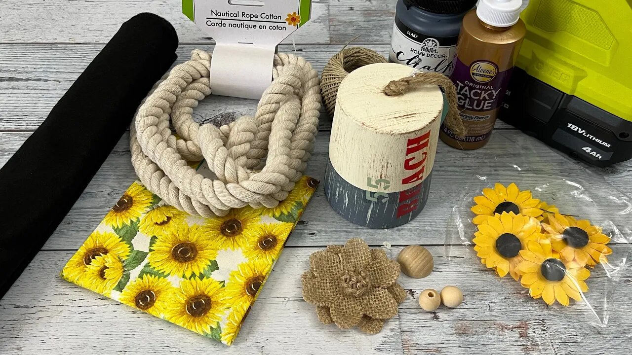 Adorable Sunflower Gnome || Using Dollar Tree & Walmart Materials || Just 1 Easy Craft