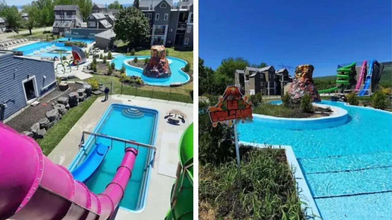 Tu peux passer tes vacances dans ces condos avec un parc aquatique inclus près de Québec