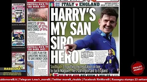 Italia-Inghilterra e Stefano Pioli "alla Nereo Rocco". Rassegna Stampa ep.137 | 23.09.22