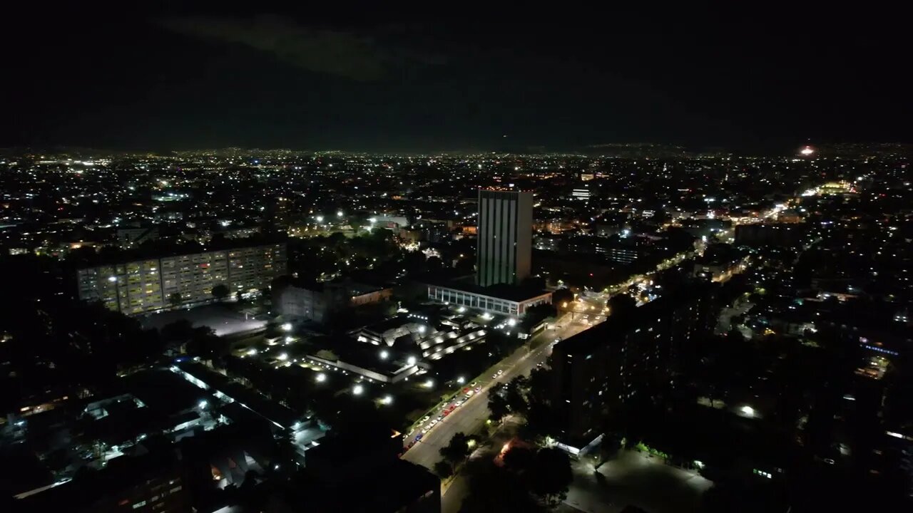 Night Sky of Mexico City! Drone View! CDXM