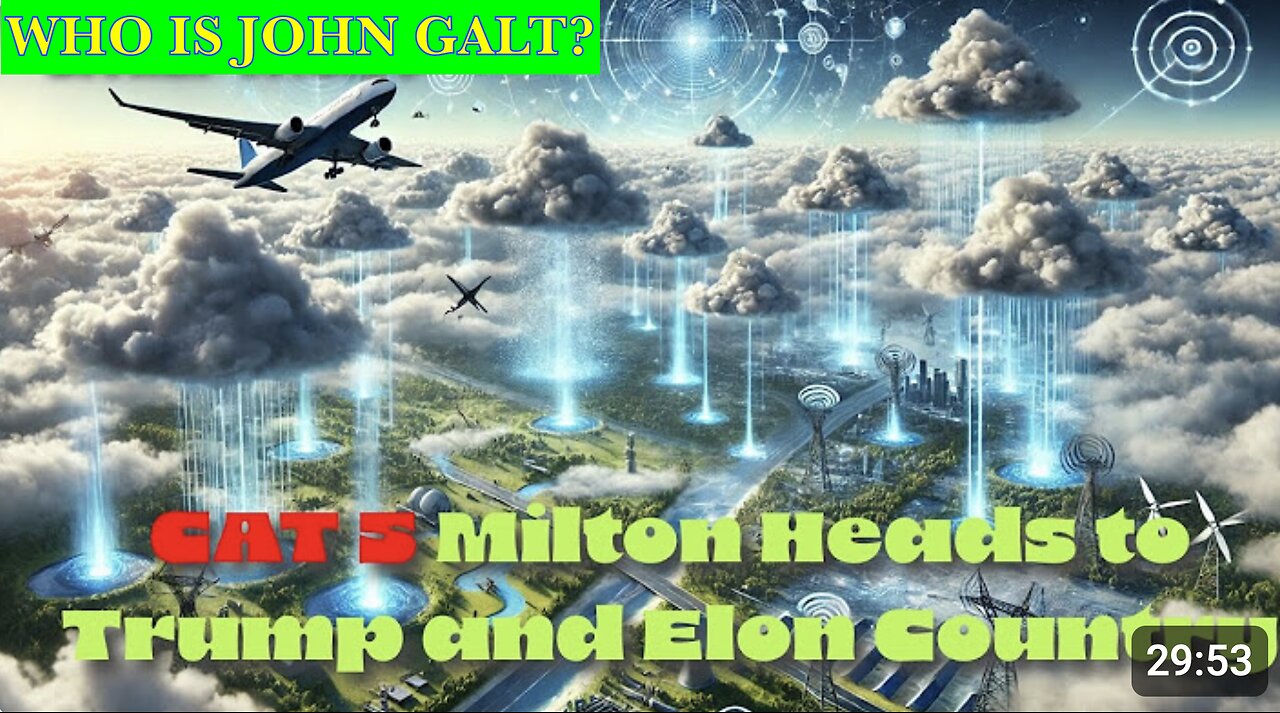 MONKEY WERX SITREP W/ Hurricane Milton Targets Elon & Trump Country. SGANON, CLIF HIGH