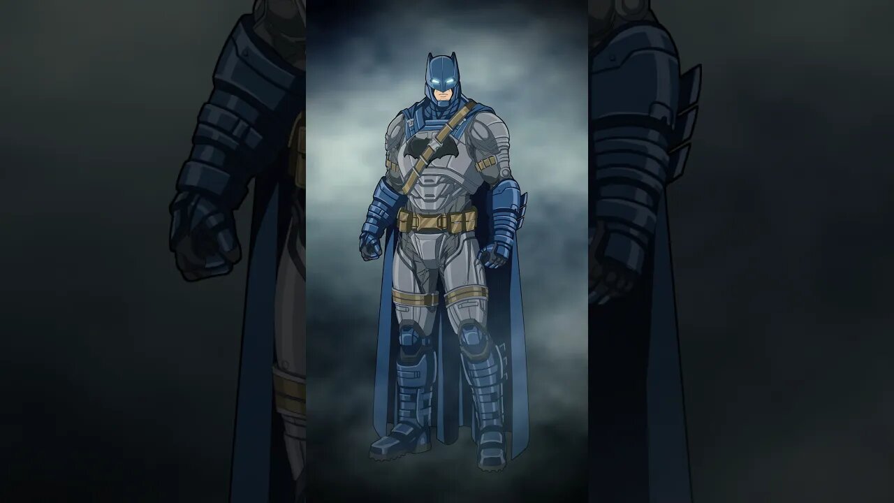 #Batfleck (BvS Armor) Gray and Blue #shorts