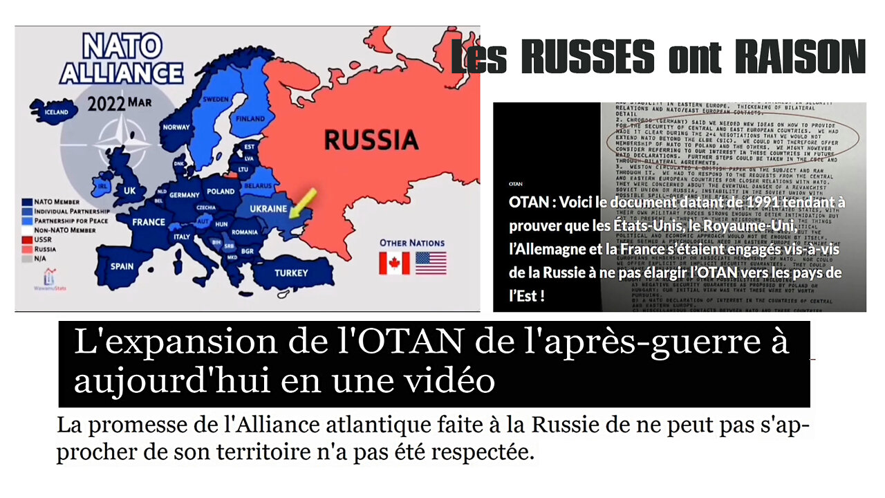 L'OTAN face à la Russie...Les russes ont raison !!! (Hd 720)