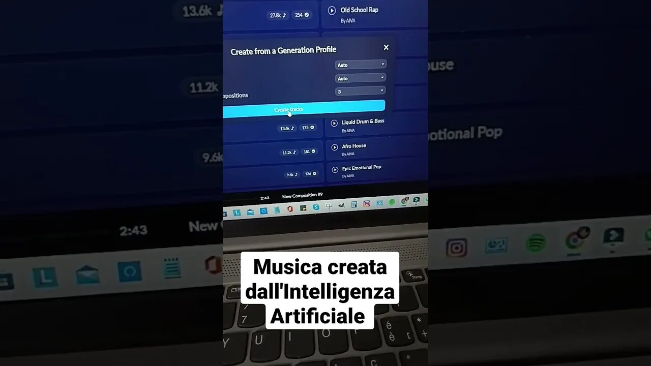 Musica creata dall'Intelligenza Artificiale 😱