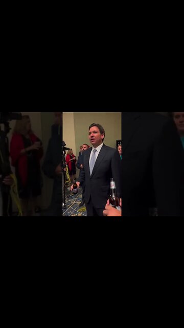 Ron DeSantis ends his war on woke by enjoying an ice cold LGBTQ+ friendly Coors🌈 #shorts