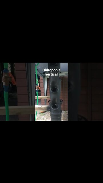 Horta hidroponica vertical #sobrevivência #sobrevivencialismo