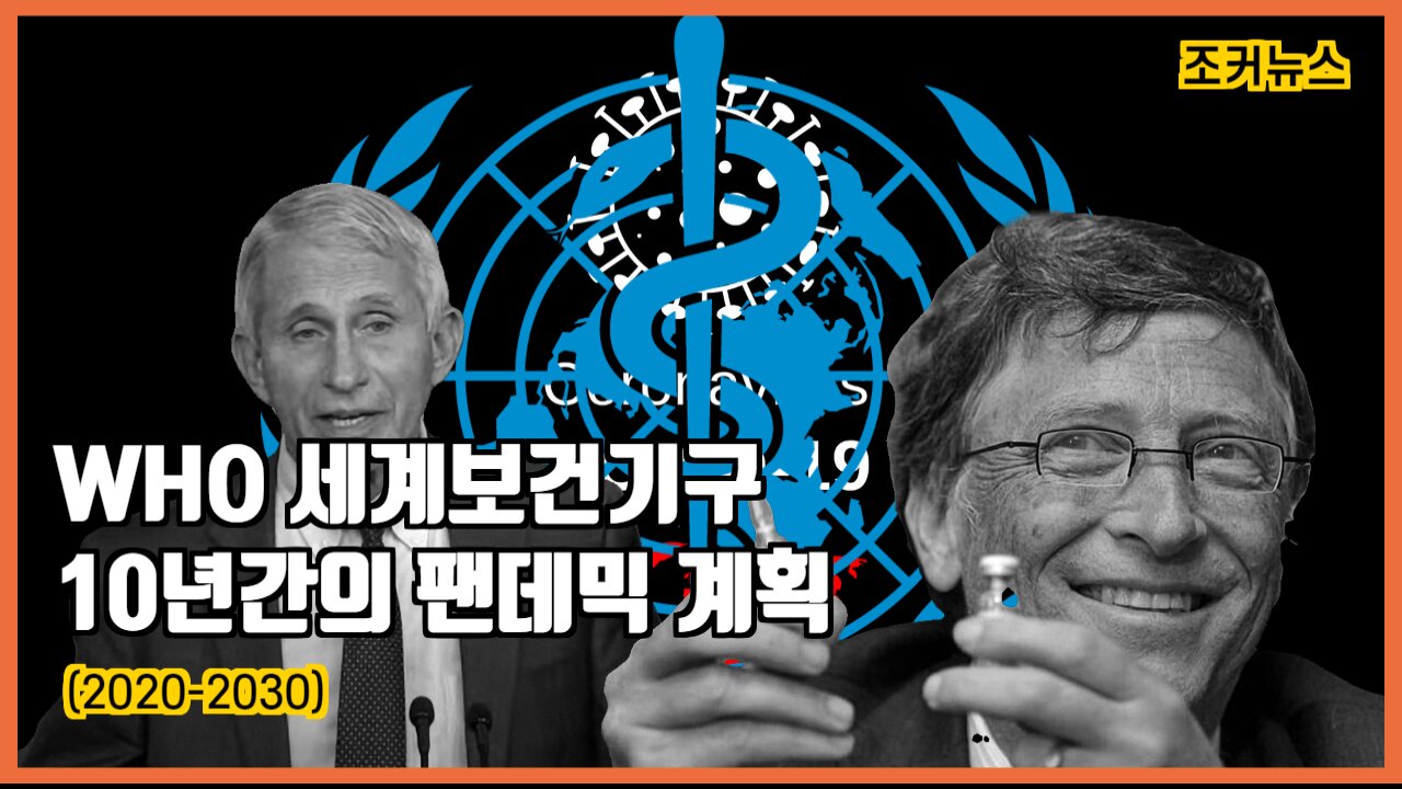THE PLAN - WHO 세계보건기구 10년간의 팬데믹 계획 (2020-2030)