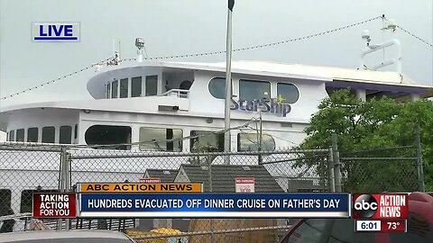 Father’s Day cruise abruptly ends after fire erupts in the engine room