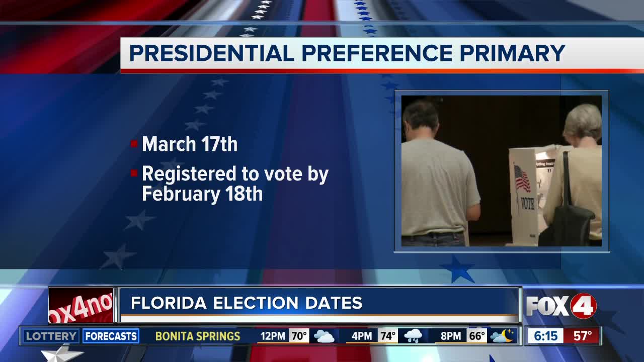 Florida's presidential primary set for March 17th