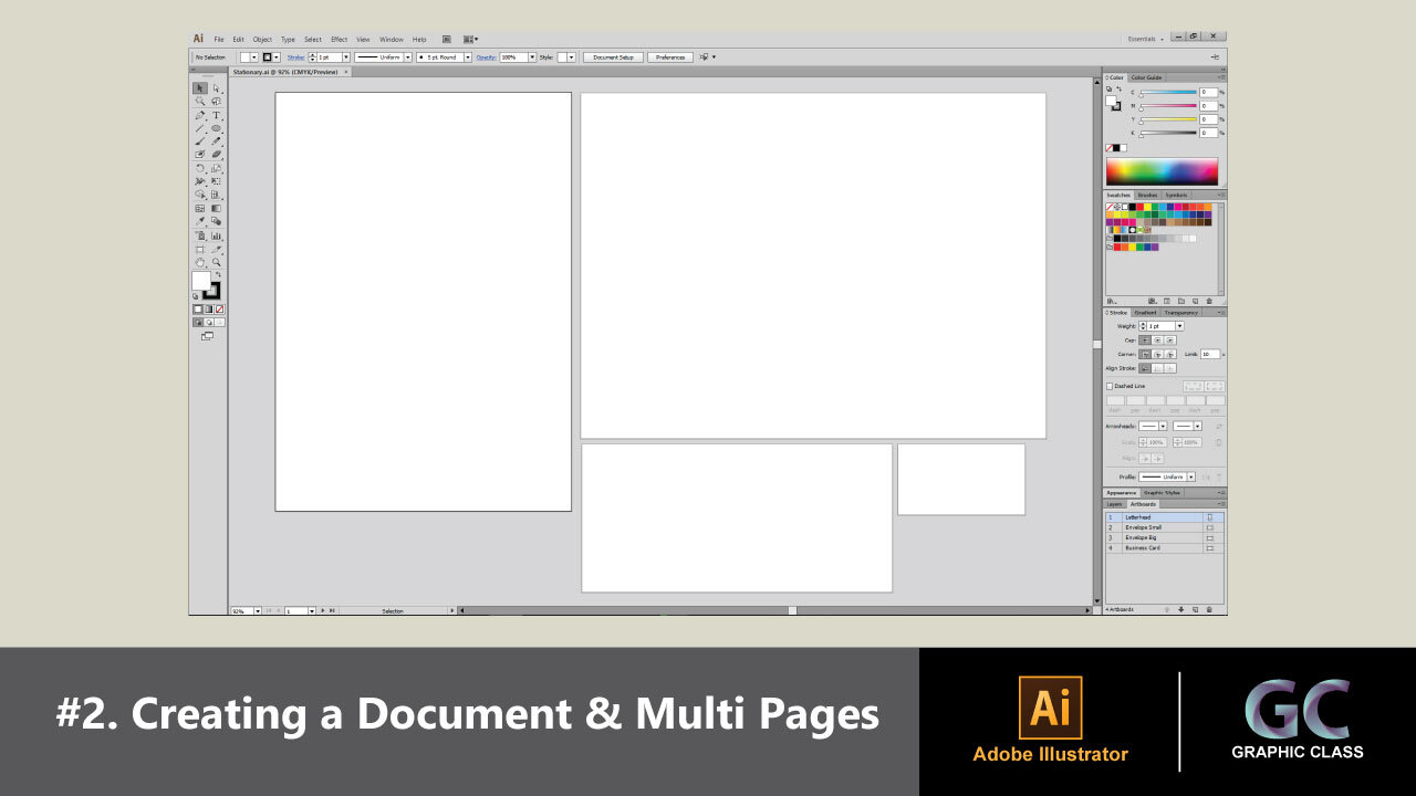 Illustrator Tutorials #2. Creating documents and creating pages