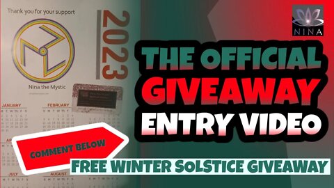 Free Winter Solstice Giveaway - WIN a 60 min Session + Antahkarana Poster Calendar - Like & Share