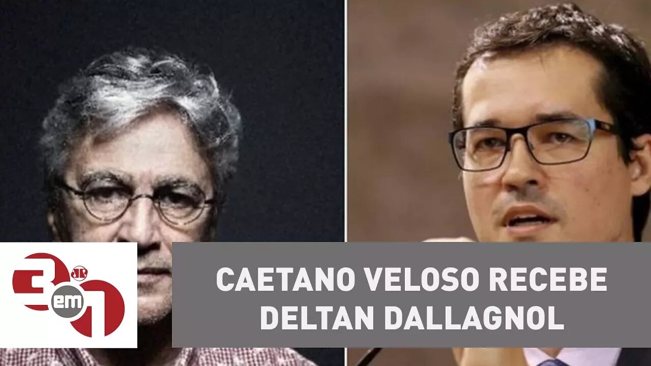 Caetano Veloso recebe procurador da República Deltan Dallagnol