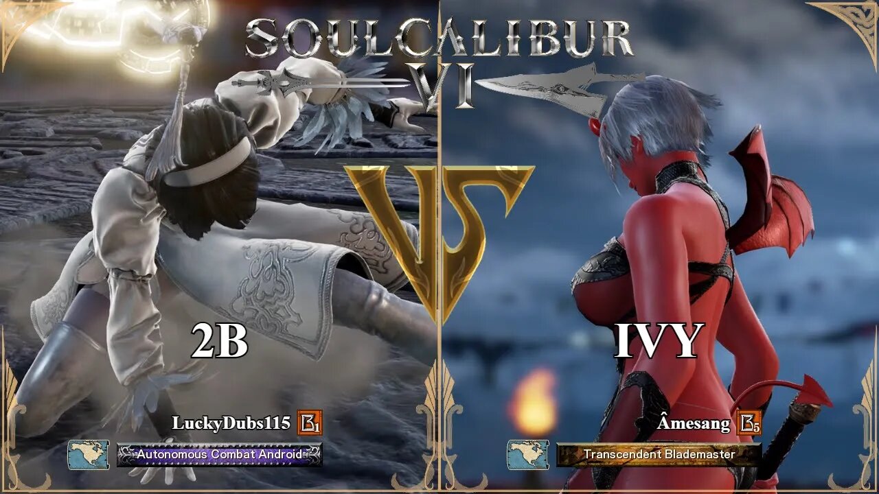 2B (LuckyDubs115) VS Ivy (Amesang) (SoulCalibur VI — Xbox Series X Ranked)