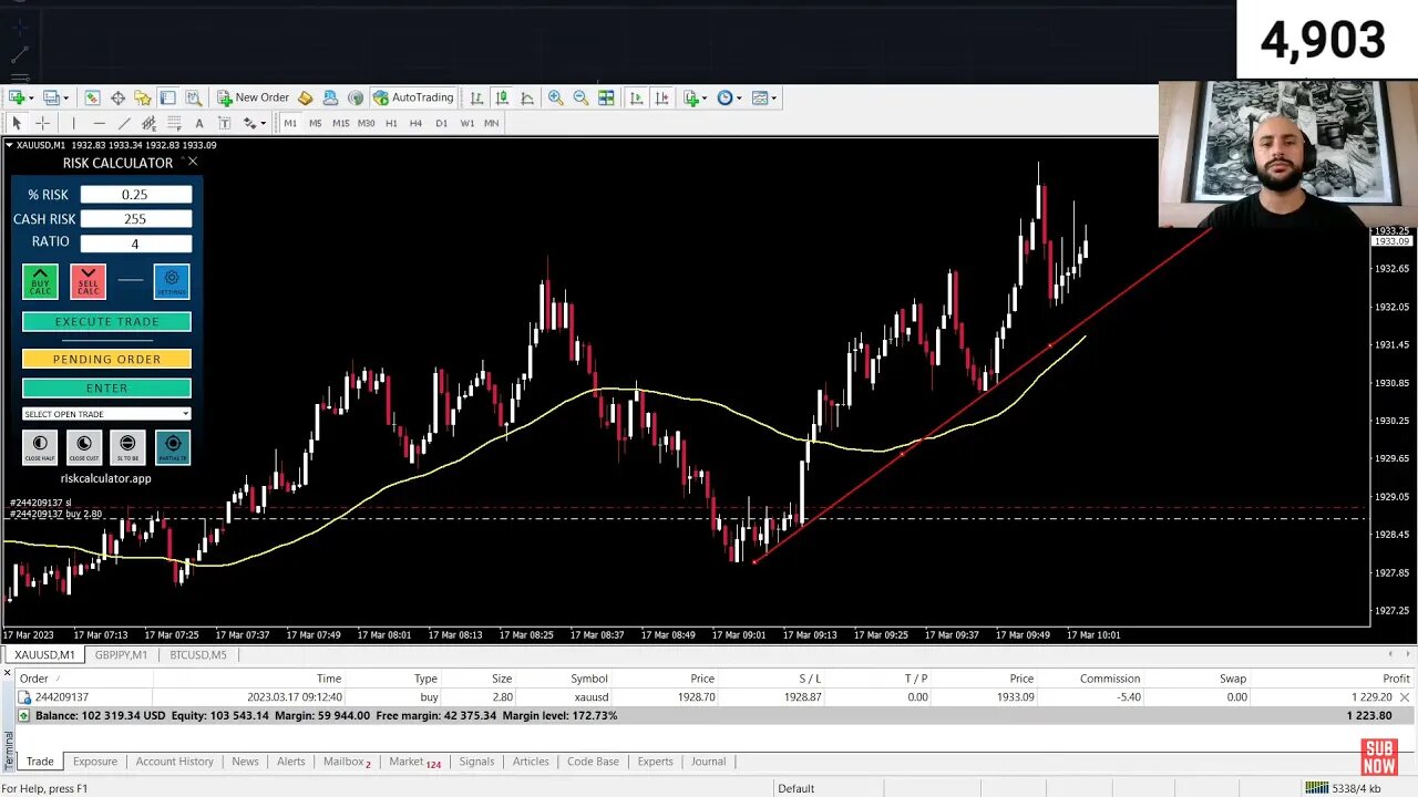 🔴 Live Forex Trading | XAUUSD | FTMO Challenge