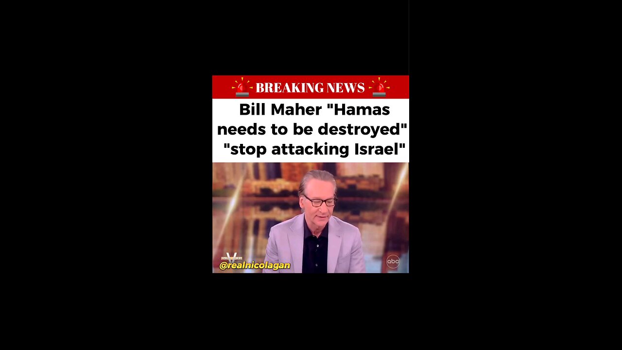 Bill Maher Speaks On The Hamas Israel Conflict