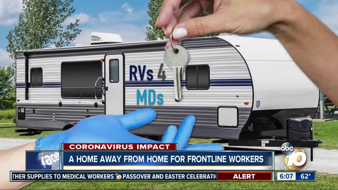 Group links healthcare workers with RV donations