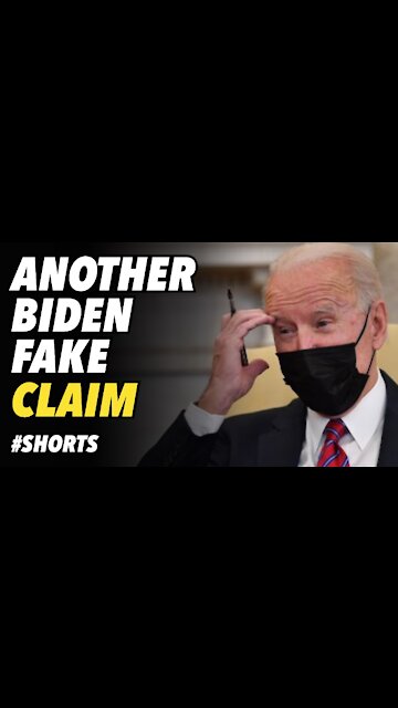 Biden claims he was in the line of fire while overseas #SHORTS