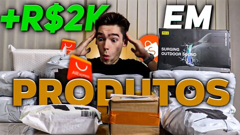 Mega Unboxing Aliexpress - Mais de 2 MIL REAIS em produtos! Compras Aliexpress 2022