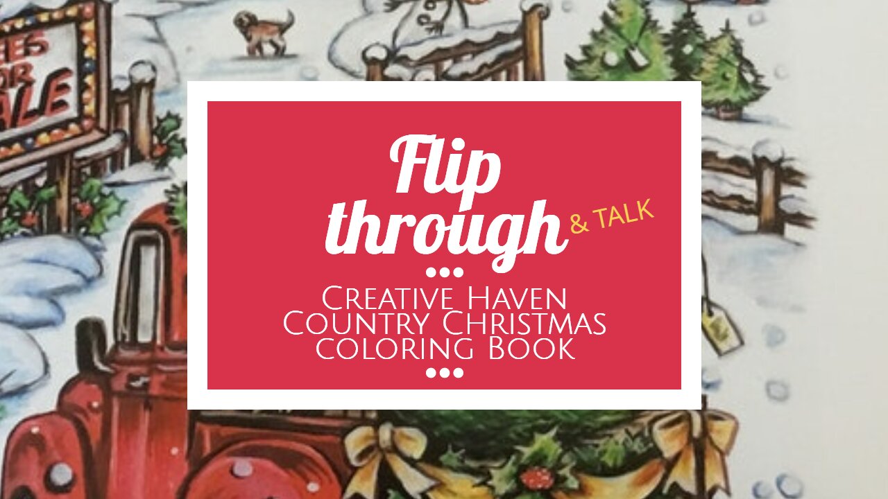 Coloring Book Flip Through | Country Christmas Coloring Book