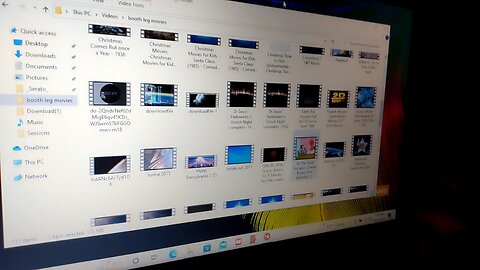 whole bunch of downloaded movies I have in my computer