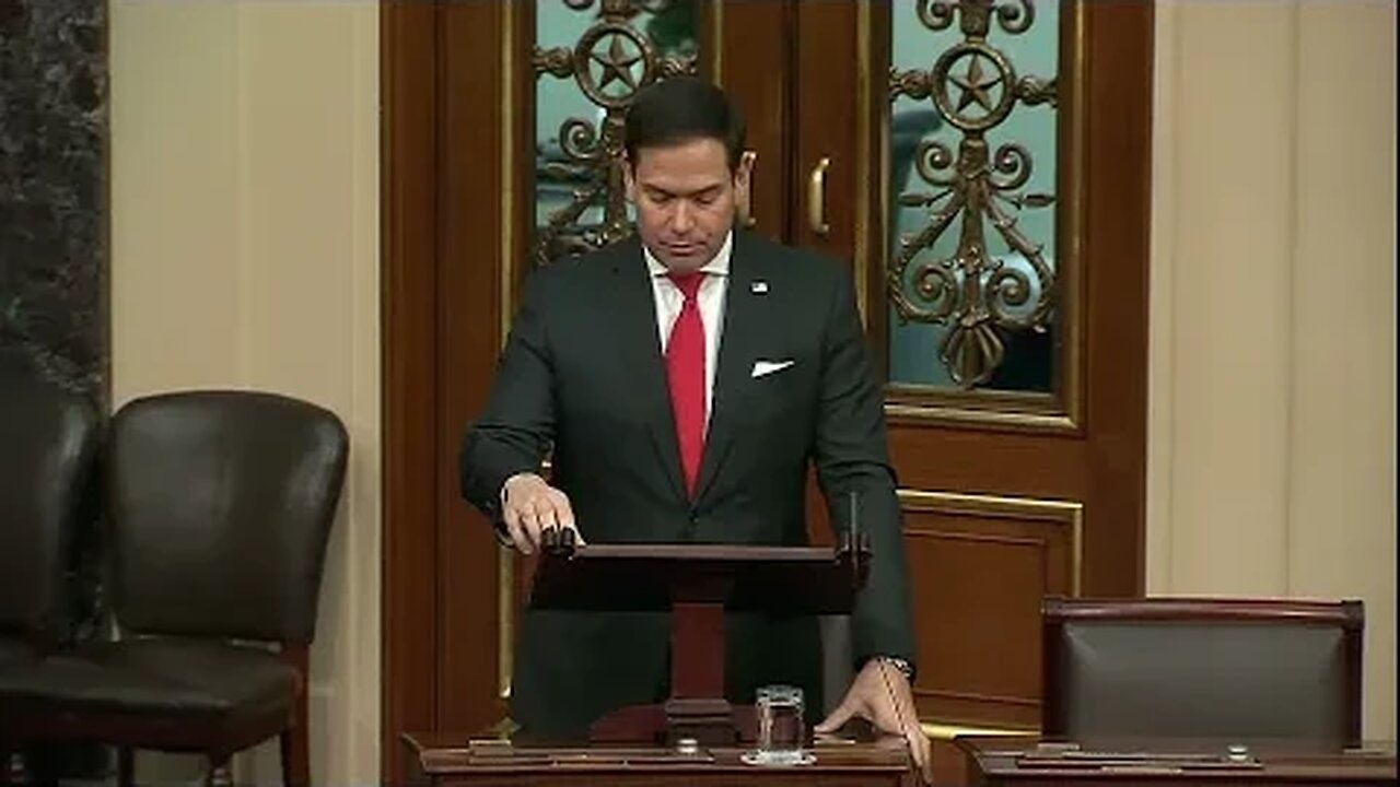 Sen Rubio on the Senate floor to ask again for passage of his Uyghur Forced Labor Prevention Act.