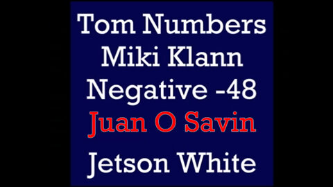 Juan O Savin and Negative-48: 9/3=41