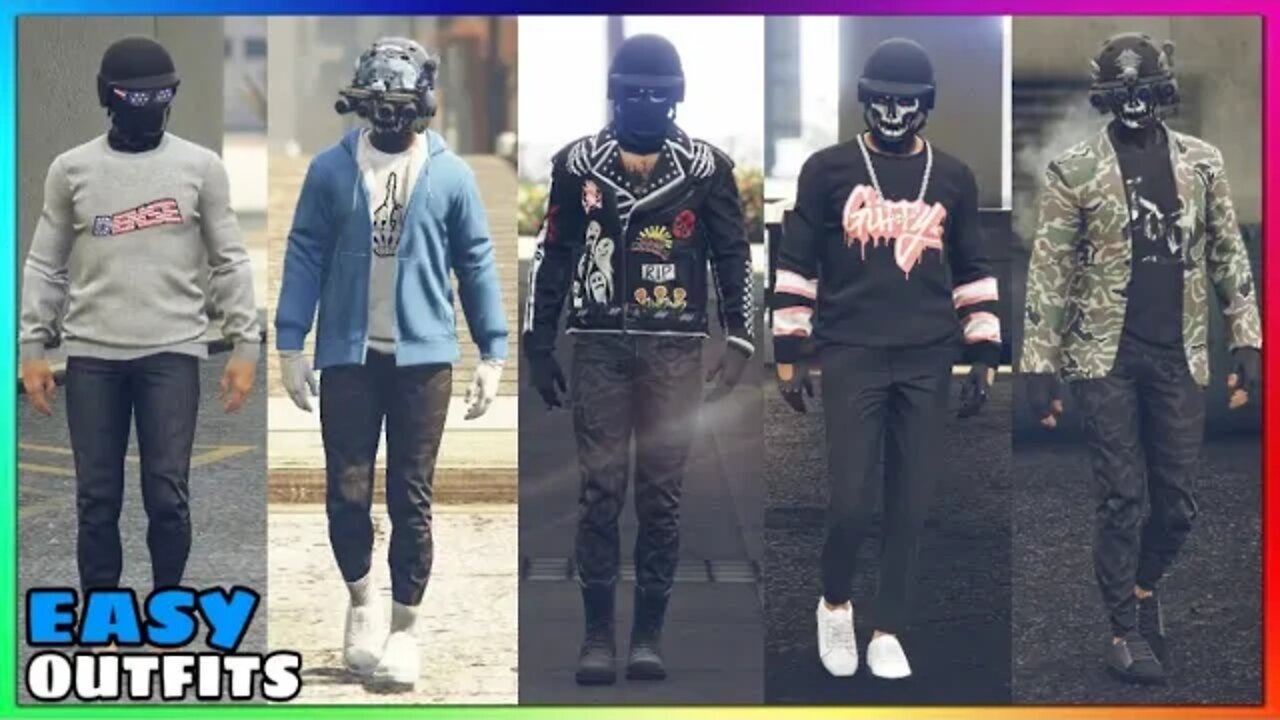 Top 5 Best Easy To Make Male Tryhard Outfits #36 (GTA Online)