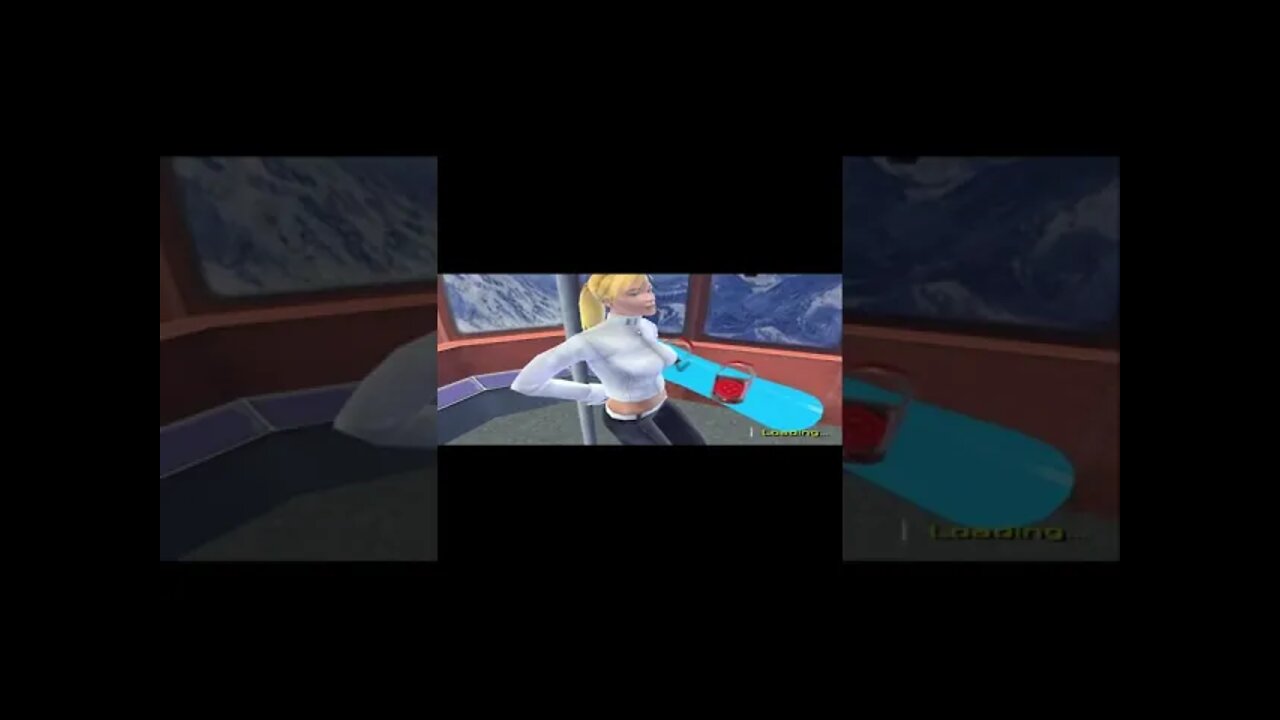 SSX3 PS2 Elise Loading Screen With Commentary #shorts #snowboarding