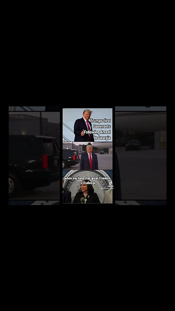 Trump’s First Comments Following His Arrest in Georgia.